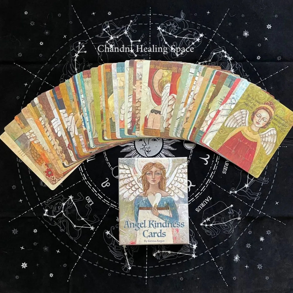 8.8*6.3cm Angel Kindness Cards 52 Pcs Cards Deliver Blessings and Affirmations From 52 Beautiful Angels