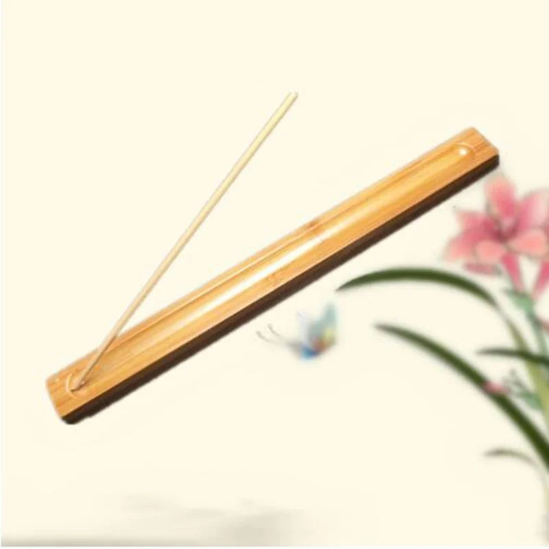 Wood Incense Burner Holder Wooden Ash Catcher for Sticks Natural Plain Wooden Incense Burner Stick Home Decoration